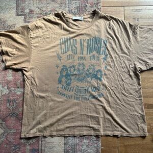 Daydreamer Tan Graphic Band Tee